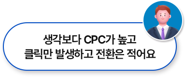 광고비는 계속 쓰는데 성과가 나오지 않아요